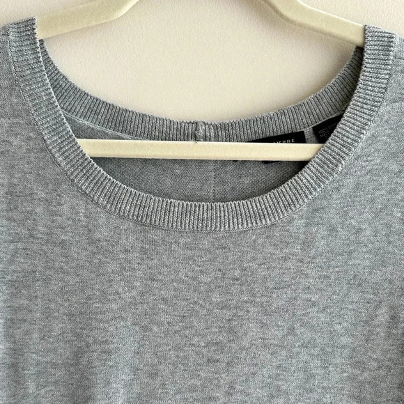 Jeanne Pierre Long Sleeve Button Back Grey Cozy Pullover Sweater, Size Medium - Picture 7 of 16